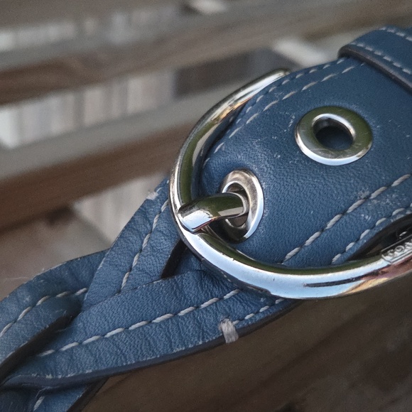 Coach Vintage Y2K Crescent Bag – Soft Blue Leathef - Picture 9 of 12